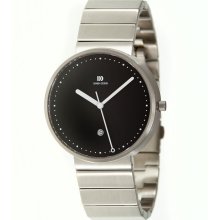 Danish Design Mens Martin Larsen Stainless Watch - Silver Bracelet - Black Dial - DDSIQ63Q723