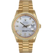 Day Date 118238 President Model Silver Diamond Dial & Bezel