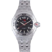 Diadora Black Dial Stainless Steel Mens Watch 6123M-02M