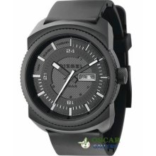 Diesel Advanced Dz1262 Black Rubber Strap Men's Watch 2 Years Warranty