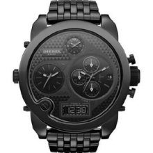 Diesel Dz7254 Big Daddy Ceramic All Black Oversized Men's Watch Retail $595