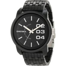 Diesel Men's Black Plastic Resin Case and Bracelet Black Dial Quartz DZ1523