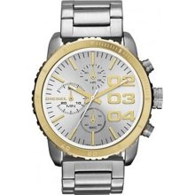 Diesel Watches Franchise 42 Silver/Gold Accents - Diesel Watches Watches