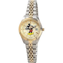 Disney Wrist Watch - Two-Tone Hands Mickey Mouse -- Small