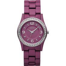 DKNY CRYSTAL PINK ALUMINUM 50M LADIES WATCH