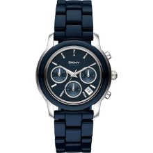 DKNY NY8429 Womens Blue Ceramic Chronograph Watch