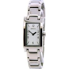 DKNY Women's Japanese Quartz Silver-tone Dial Stainless Steel Bracelet Watch