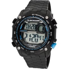 Dunlop Watches Men's Hurricane Digital Multi-Function Black Rubber Bl