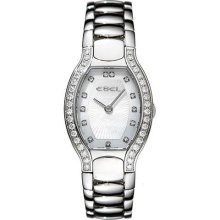 Ebel Beluga Tonneau Mini Steel & Diamond Womens Luxury Swiss Watc ...