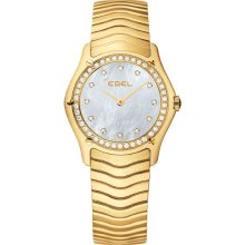 Ebel Classic Lady Diamond Two Tone 27.3 mm Watch - Mother of Pearl Dial, Two Tone Bracelet 1215271 Sale Authentic