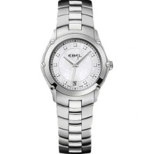 Ebel Classic Sport Lady Diamond Hours 27 mm Watch - Mother of Pearl Dial, Stainless Steel Bracelet 1215982 Sale Authentic