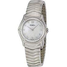 Ebel Classic Wave Mother of Pearl Diamond Dial Ladies Watch 1213882
