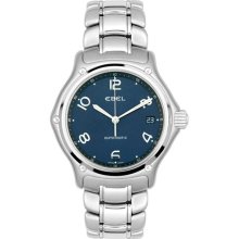 Ebel Mens Automatic 1911 Automatic Stainless Steel Blue Dial 9080 ...