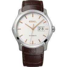 Ebel Men's Classic Hexagon White Dial Watch 1216009