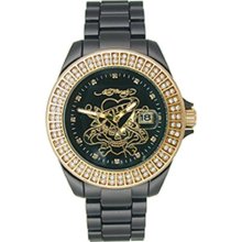 Ed hardy Women's Jolie JO-LK Black Ceramic Quartz Watch with Blac ...