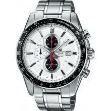 EF-547D-7A1VEF Casio Mens Edifice White Steel Black Watch