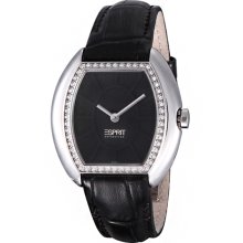 EL101142F01 Esprit Gaia Black Ladies Fashion Dress Watch