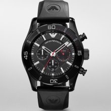 Emporio Armani Men's Ar5948 Sport Black Chronograph Dial Watch