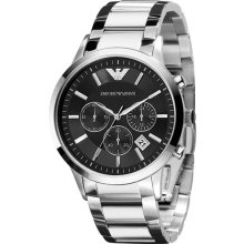 Emporio Armani Stainless Steel Bracelet Watch Black
