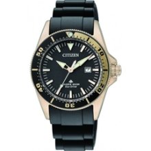 EP6044-01E - Citizen Ladies Gold Excalibur Promaster Eco-Drive 200m ISO Cert. Divers Watch