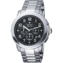 Esprit Men's ES102751004 Silver Stainless-Steel Quartz Watch with ...