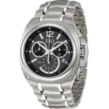 ESQ by Movado Bracer Black Dial Chronograph Stainless Steel Mens ...