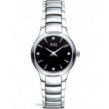 ESQ by Movado Elan Black Dial Stainless Steel Ladies Watch 07101367