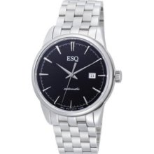 Esq By Movado Mens Stainless Steel Automatic Calendar Watch 07301375