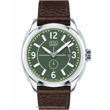 ESQ Movado Mens Excel Watch Green Dial -Stainless Case 07301408