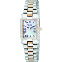 EW9816-51D Citizen Eco-Drive Two Tone Ladies Fashion Dress Watch