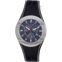 Exte Men's Black Patent Leather Watch ...