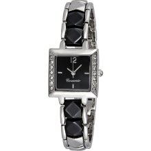 FMD Black Dial Brass and Ceramic Ladies Watch ZRT90004