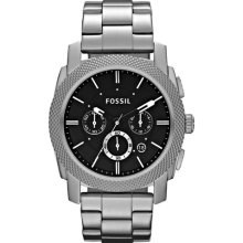 Fossil Chronograph Machine Stainless Steel Bracelet Mens Watch FS4776