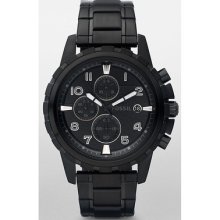 Fossil Dean Black Men's Stainless Steel Case Chronograph Date Watch Fs4646
