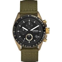 Fossil Decker Vintaged Bronze Chrono Mens Watch De5017