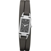 Fossil Delaney Three Hand Leather Watch - Grey - JR1371