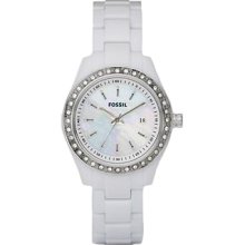 Fossil Ladies Stella Mini Glitz Mother of Pearl Dial Watch