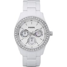 Fossil Ladies Stella White Dial Watch