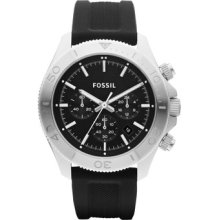 Fossil Men's Retro Traveler Silicone Watch - Black Ch2851