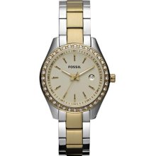 Fossil Mini Stella Two-Tone Ladies Watch ES3106