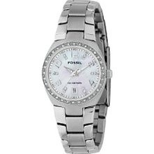 Fossil Mother-of-Pearl Dial Glitz Watch Women's