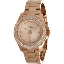 Fossil Retro Traveler Rose Gold-Tone Ladies Watch AM4454