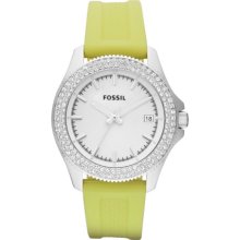 Fossil Retro Traveler Silicone Watch - Lime - AM4465