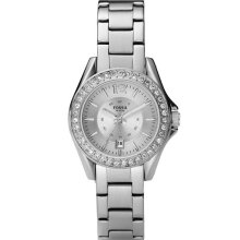 Fossil 'Small Riley' Round Bracelet Watch, 30mm