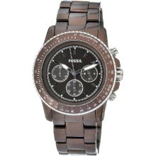 Fossil Stella Chronograph Brown Aluminum Men's Watch CH2746