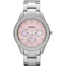 Fossil Stella Multi-Fuction Pink Dial Ladies Watch ES2946