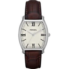 Fossil Wallace Brown Embossed Leather Ladies Watch ES3122