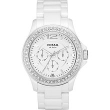 Fossil White Ceramic Ladies Watch CE1010