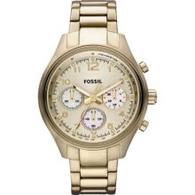 Fossil Women's Boyfriend CH2791 Gold Stainless-Steel Analog Quartz