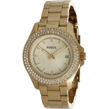 Fossil Women's Retro Traveler AM4453 Gold Stainless-Steel Analog